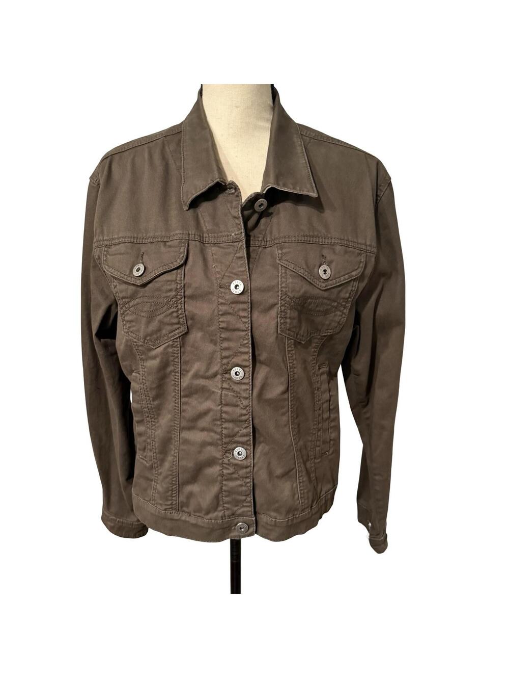 Ethyl Green Cotton Blend Jacket Size XL